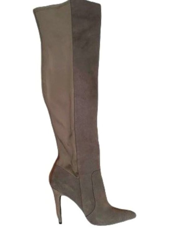 Charles David Shoes - CHARLES DAVID Gray Genuine Suede 50/50 OTK Boots 8.5